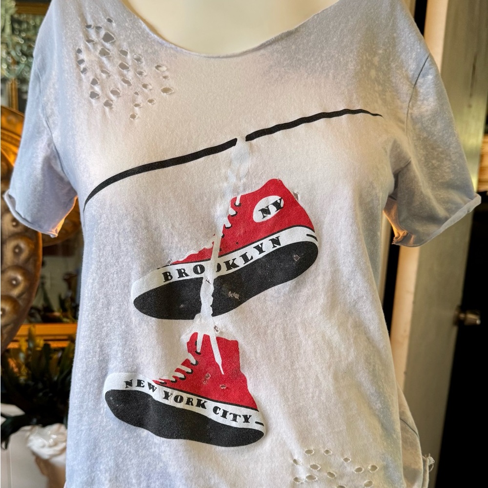 Custom Distressed cotton summer T